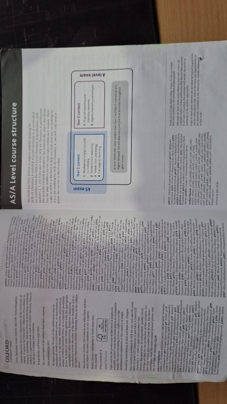 ocra a level chemistry textbook