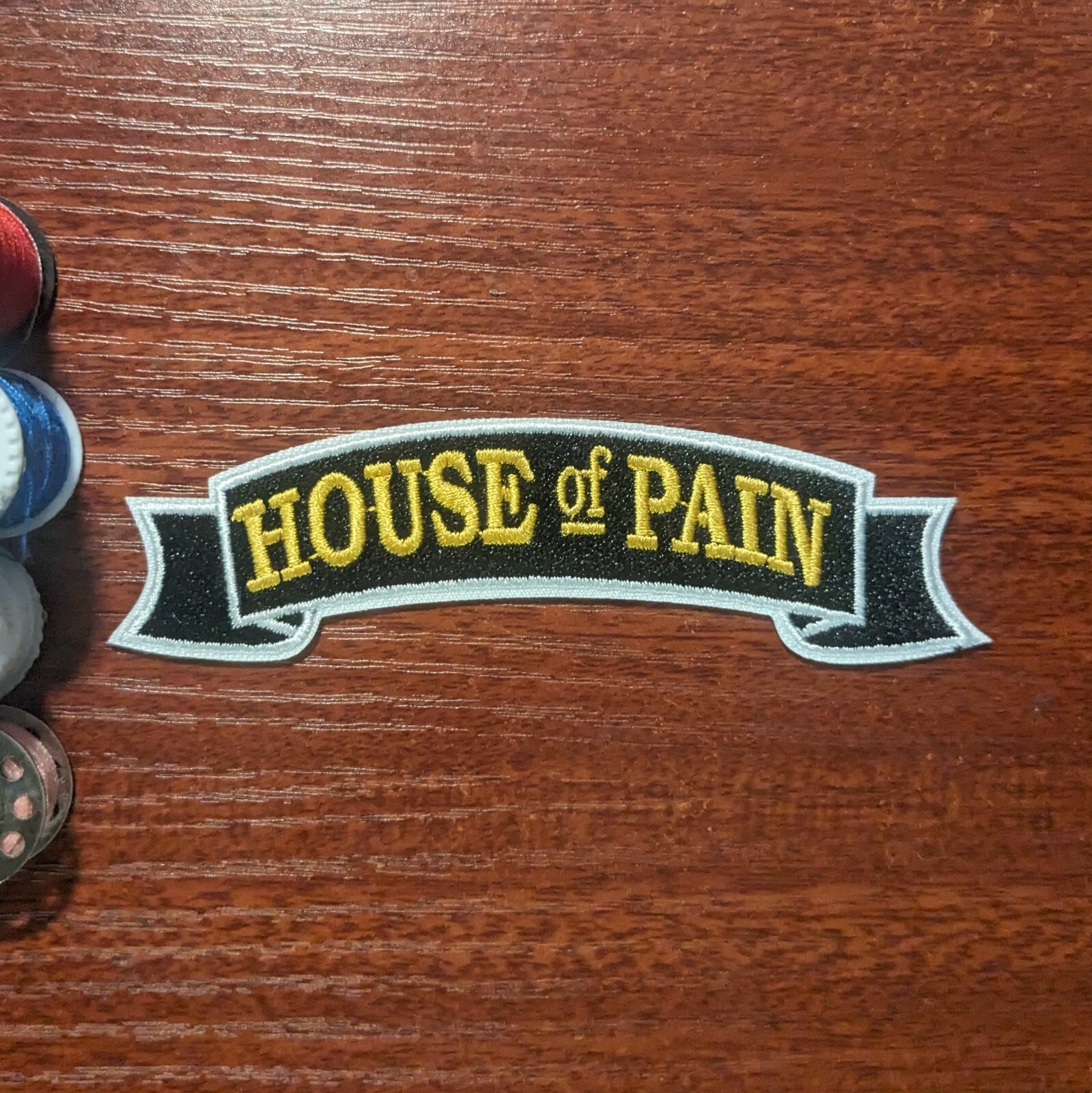 House of Pain Patch 90s Hip Hop Rap Jump Around Embroidered Iron On 1.25x4.5"