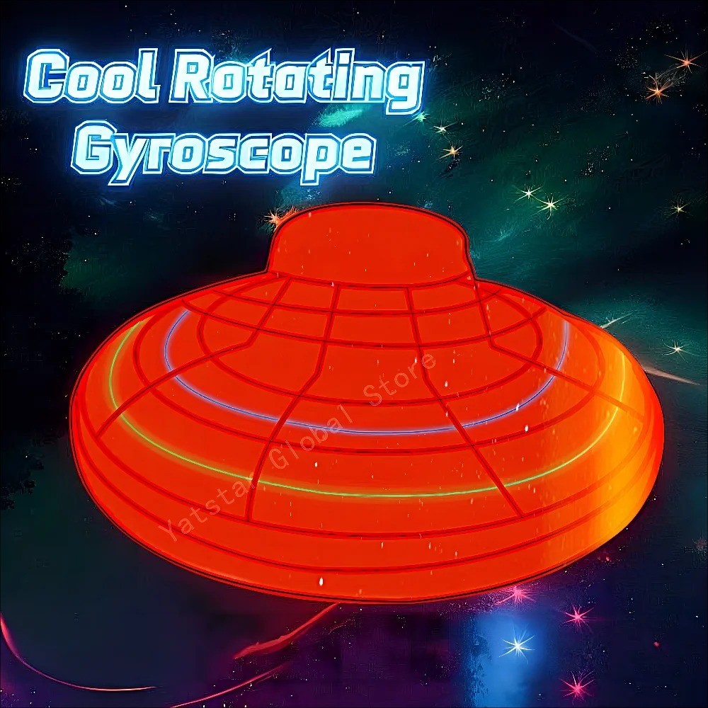 NEW LED Flying UFO Spinner Fingertip, Upgrade Flight Helicopter Gyro Flyorb Hove