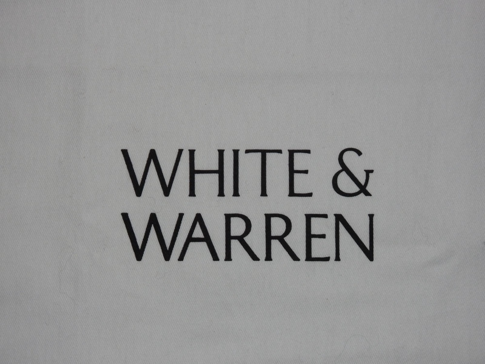 White & Warren Drawstring Dust Cover Bag 17.5" x 14.5"