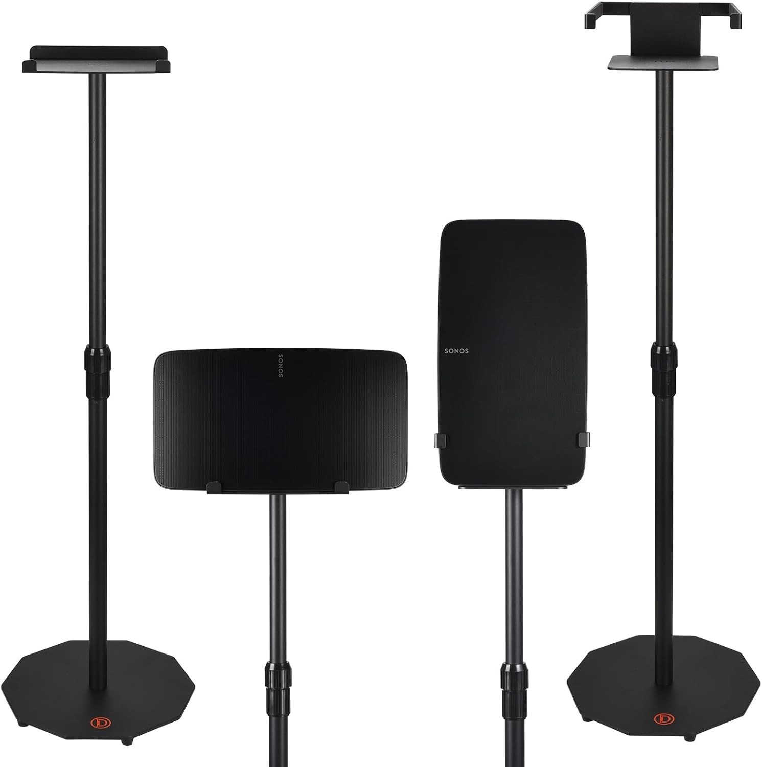 Adjustable Floor Stand for Sonos Five Vertical Horizontal Speaker