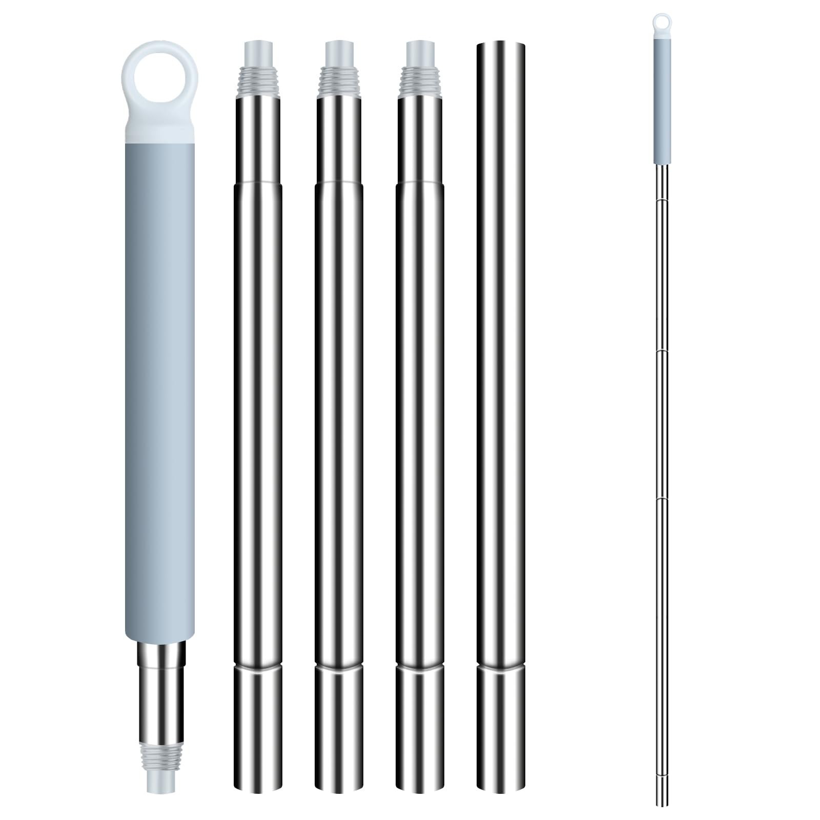 Mop Handle Extension Rods, for Extending Flat Mop, Mop Replacement Handle, Ad...