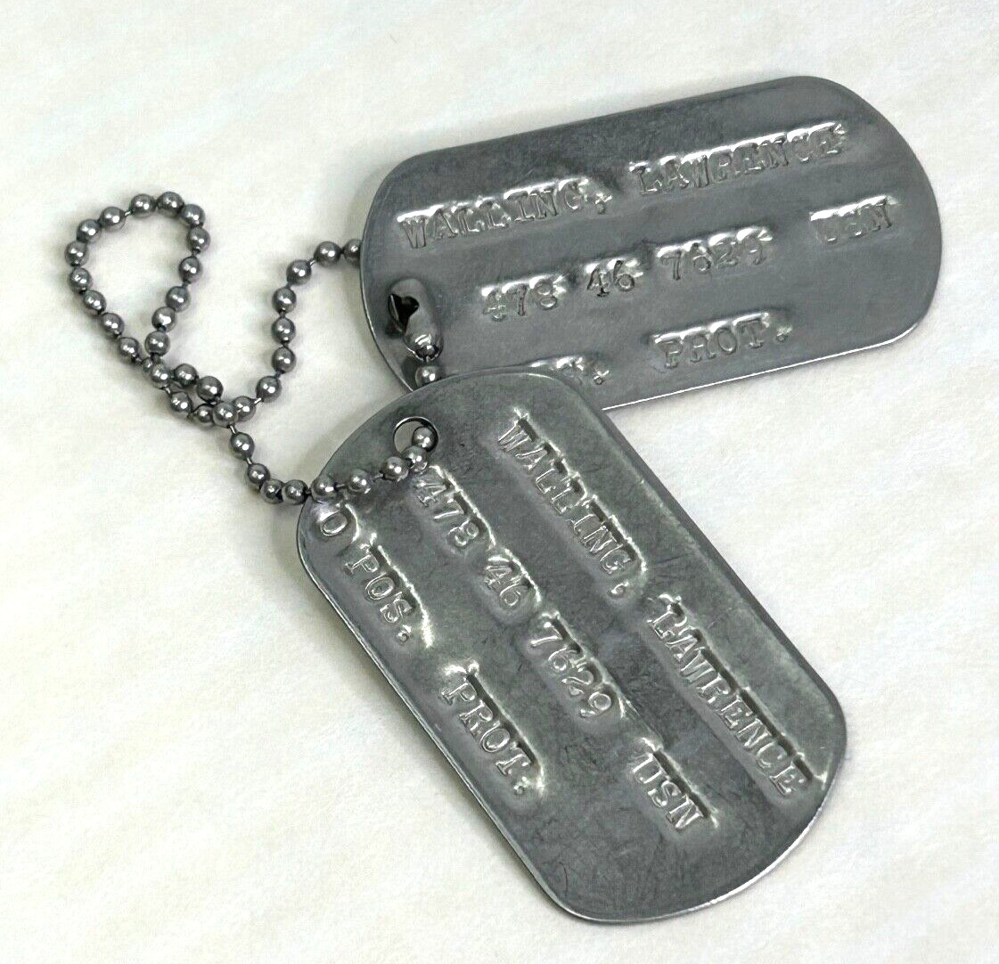 Vintage US Navy Sailors Dog Tags