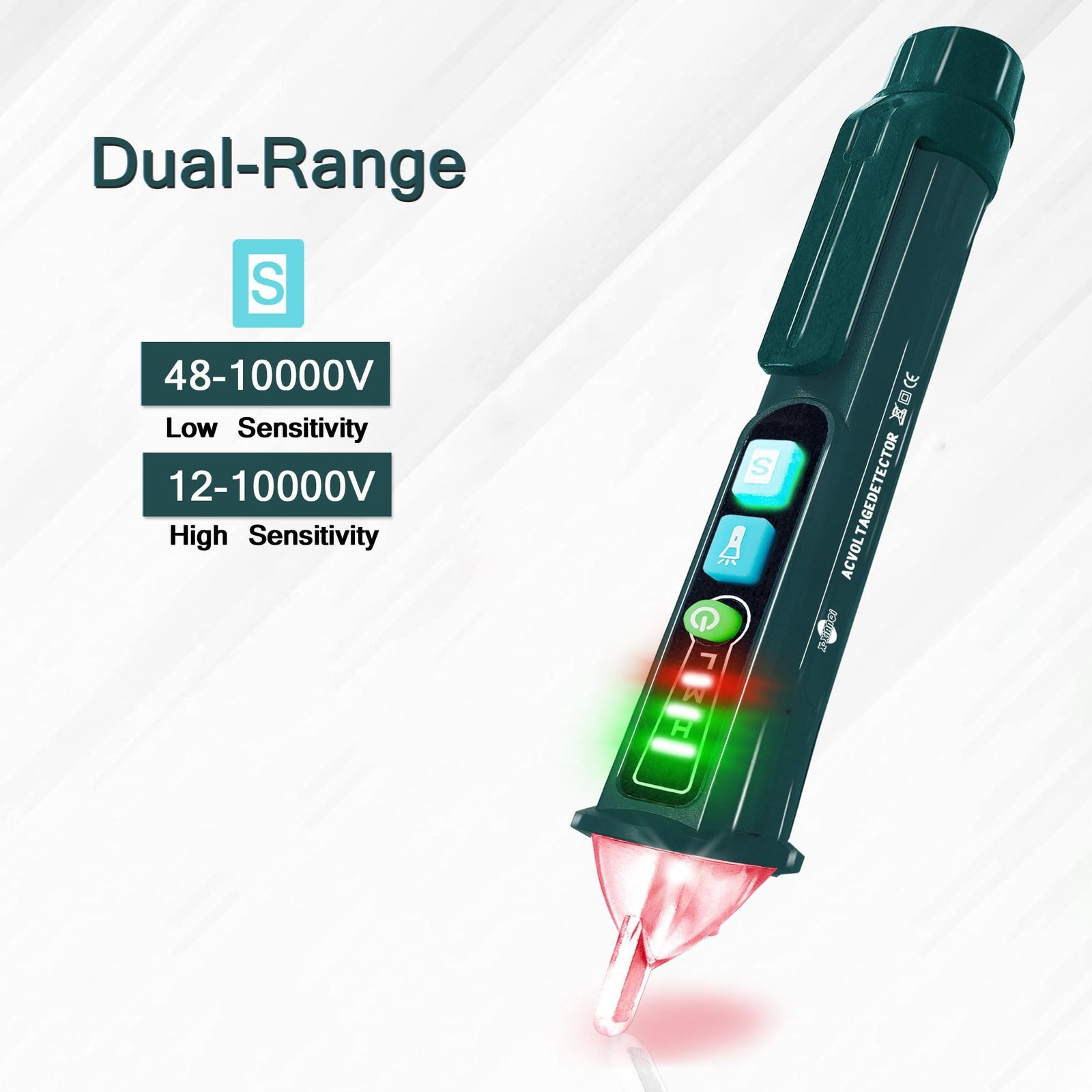 Voltage Tester, Non-Contact Voltage Detector, Dual Range Electrical Tester, 1...