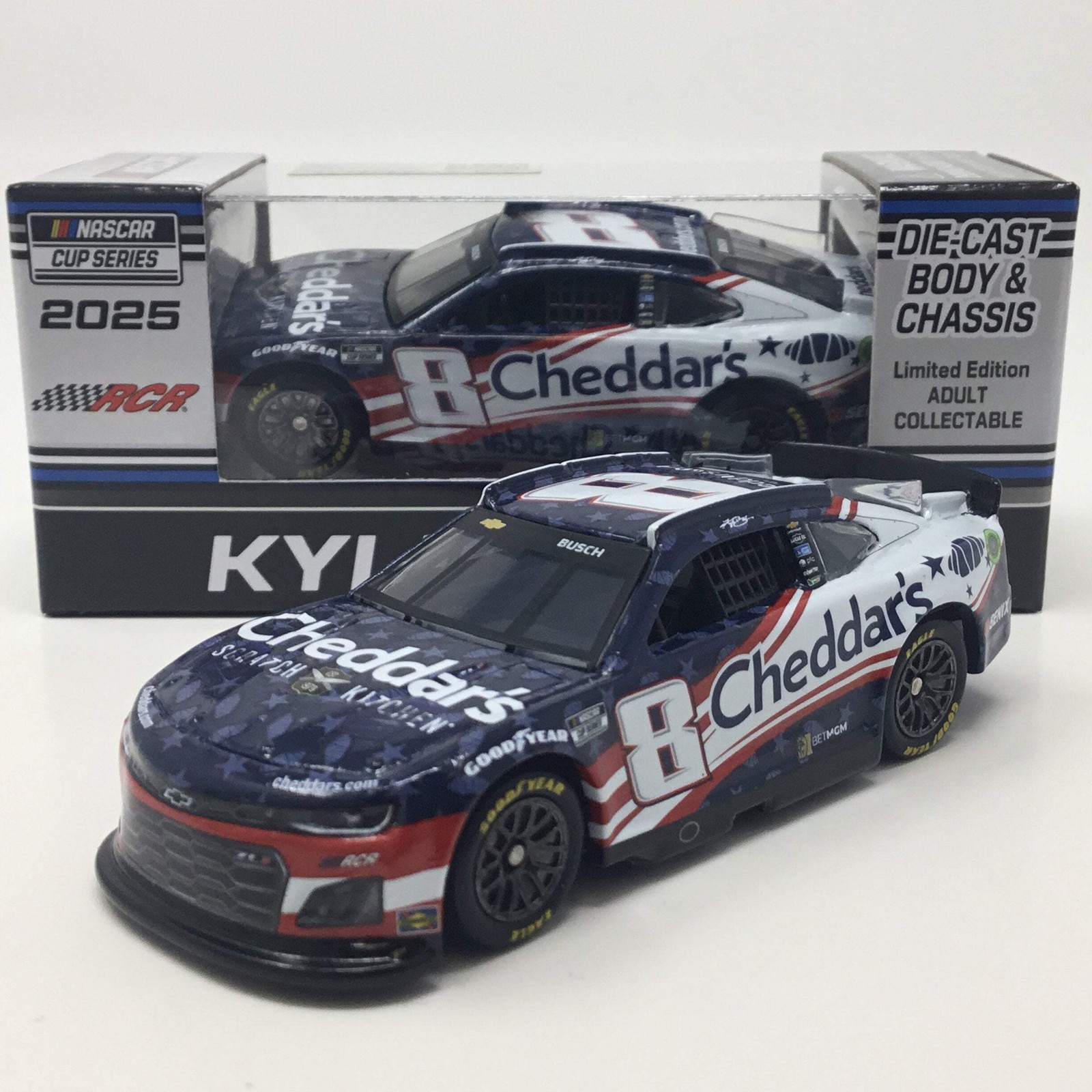 Kyle Busch 2025 Cheddar's Salutes 1:64 Diecast