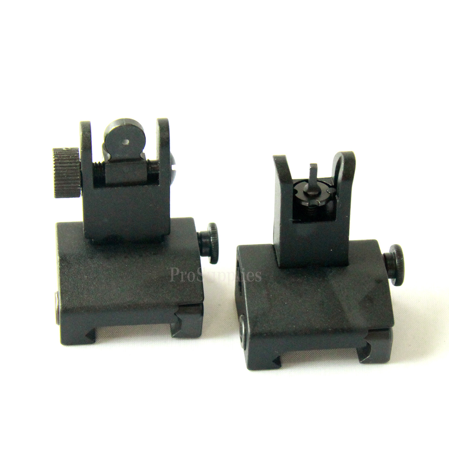 Front & Rear Backup Sight Fit Picatinny Weaver Rail
