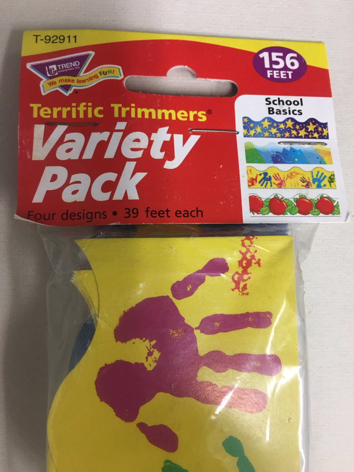NEW Trend Terrific Trimmers School Basics Variety Pack T-92911 4 designs 39ft ea