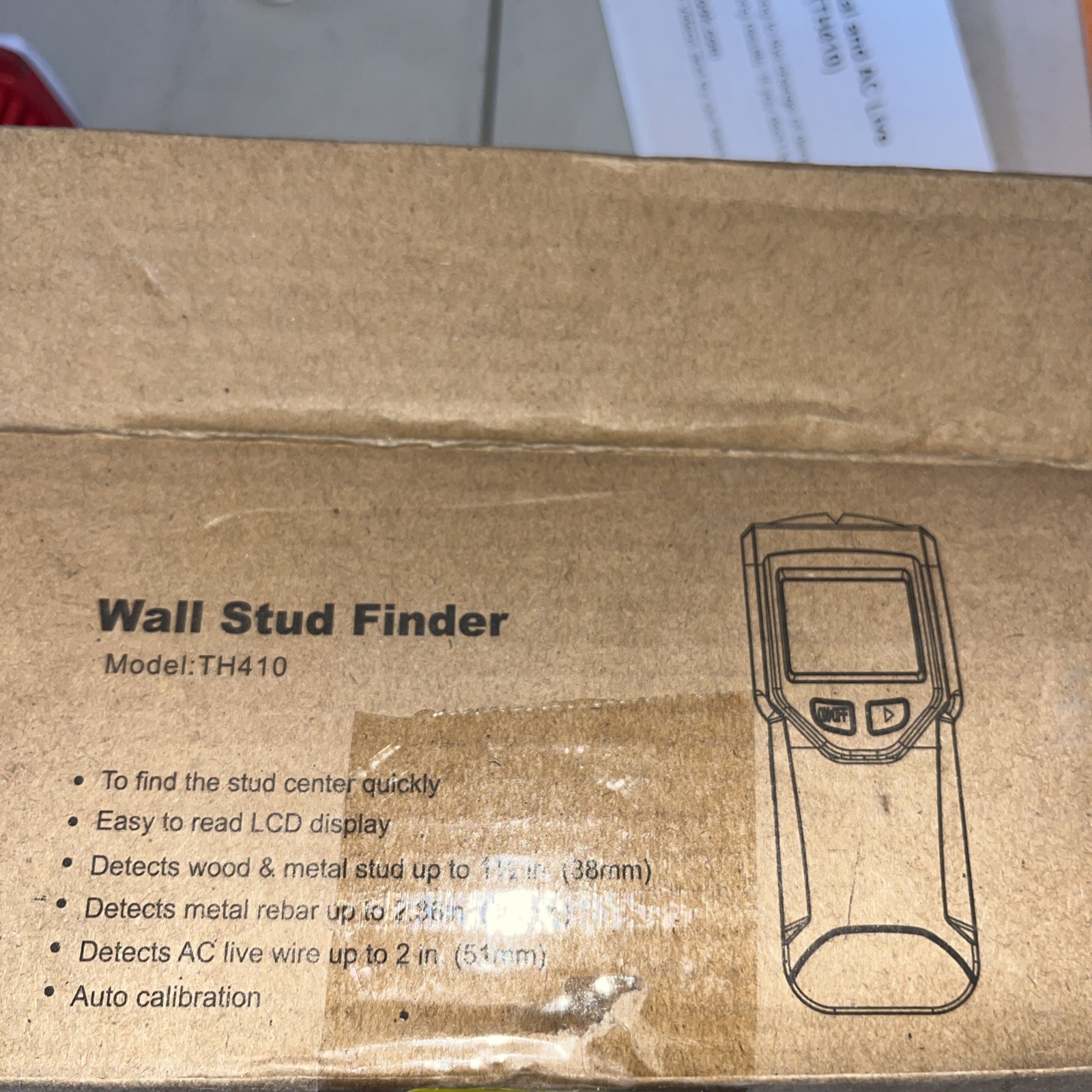 TH410 Wall Stud Finder LCD Display Auto Calibration Electric