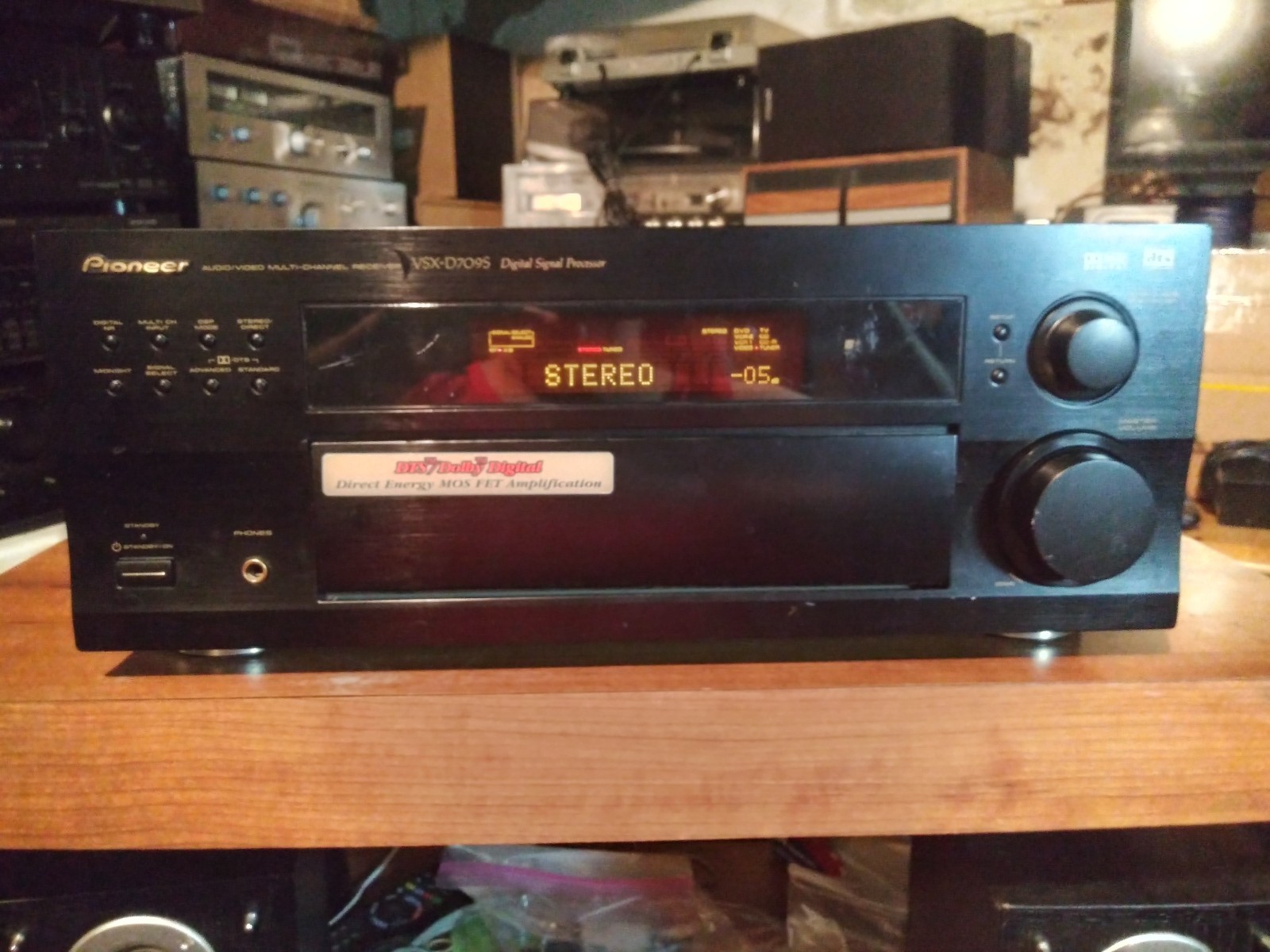 Tested & Working Pioneer VSX-D709S Audio/Video Receiver 100w 8Ohms 1999 NO PHONO