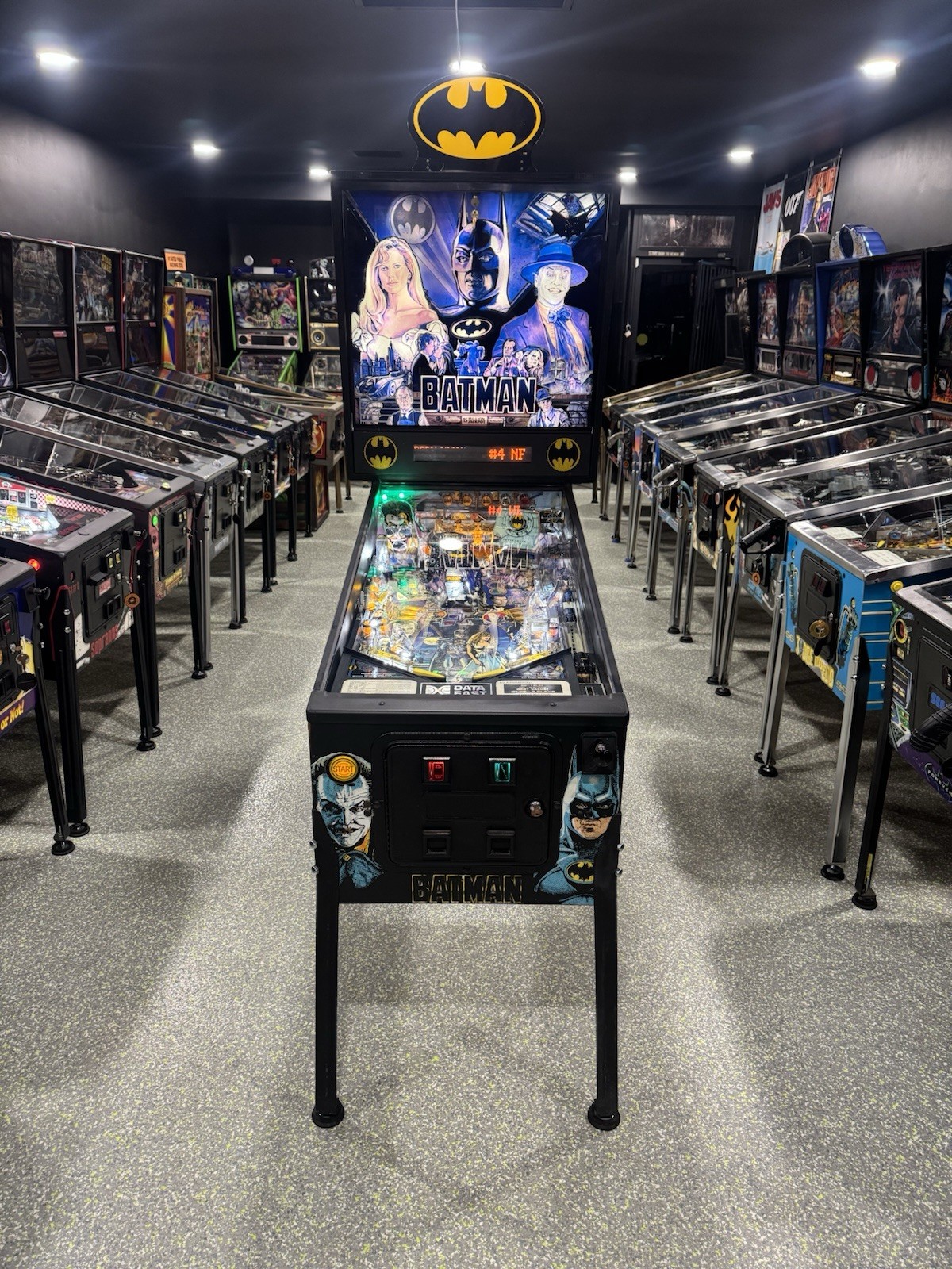 Batman Pinball Machine Data East 1991 Orange County Pinballs FREE SHIPPING
