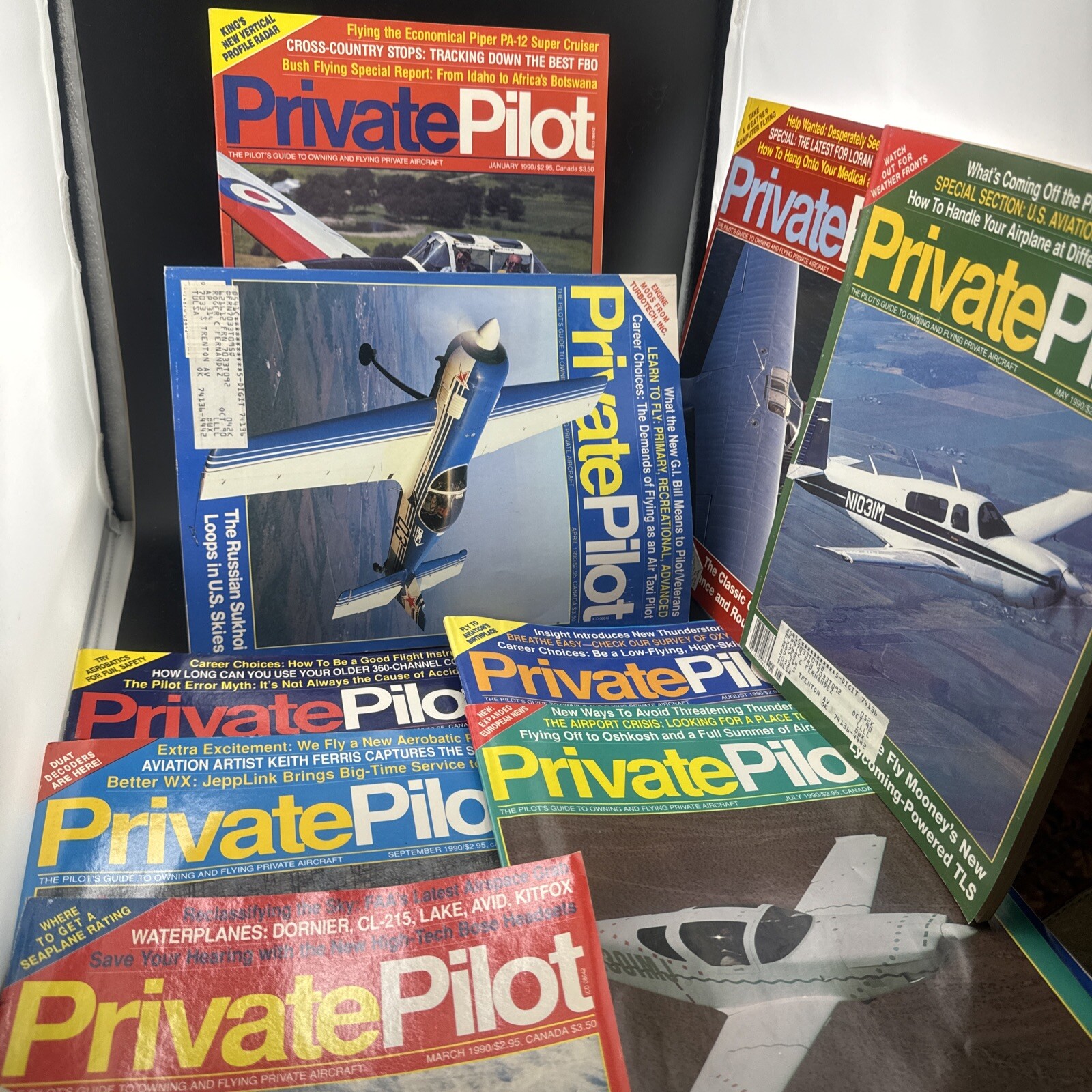 ✈️PRIVATE PILOT MAGAZINE LOT OF 9 From 1990