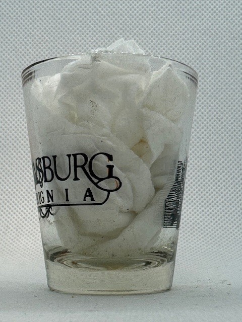 Williamsburg VA Clear Shot Glass