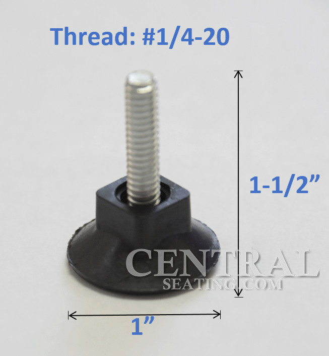 1.5"H Table Base Feet Leveler 48-Pack Black Plastic Stabilizer Wedges Leveling