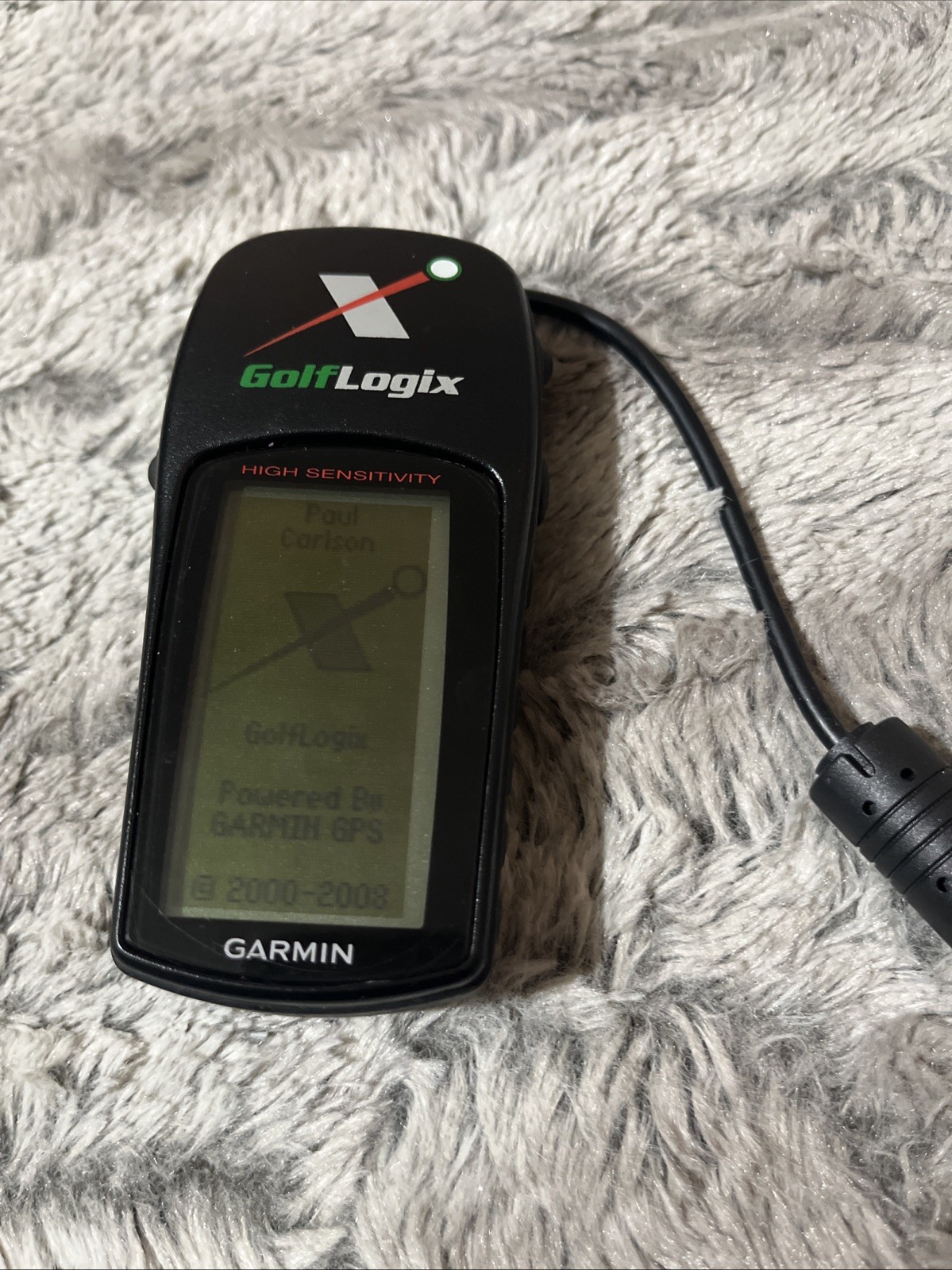 ☆Garmin GPS GolfLogix Handheld Range Finder Golf Device Turns On