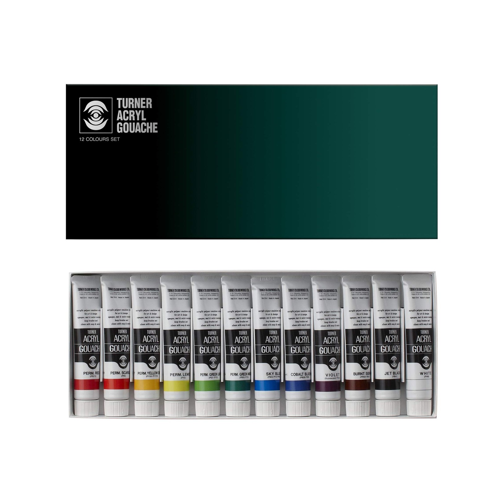 Turner Acrylic Paint Set Artist Acryl 0.68 Fl Oz (Pack of 12), Assorted Sets