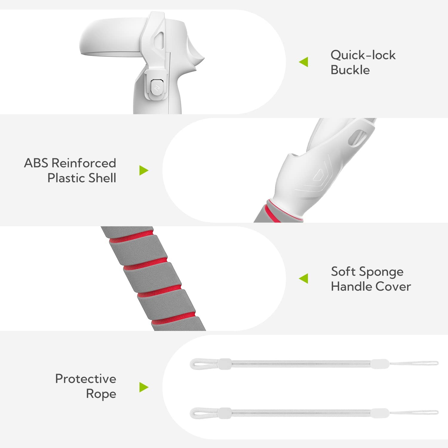 Handle Attachments for Oculus Quest 2 Controller Accessories, VR Gorilla Tag ...