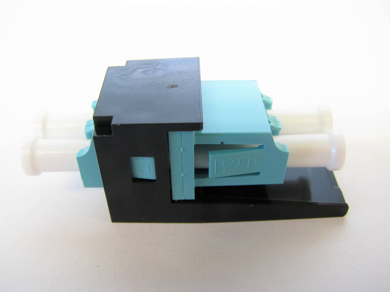 Panduit CMDSAQLCBL Adapter Module LC Duplex MM OM3/OM4 Aqua