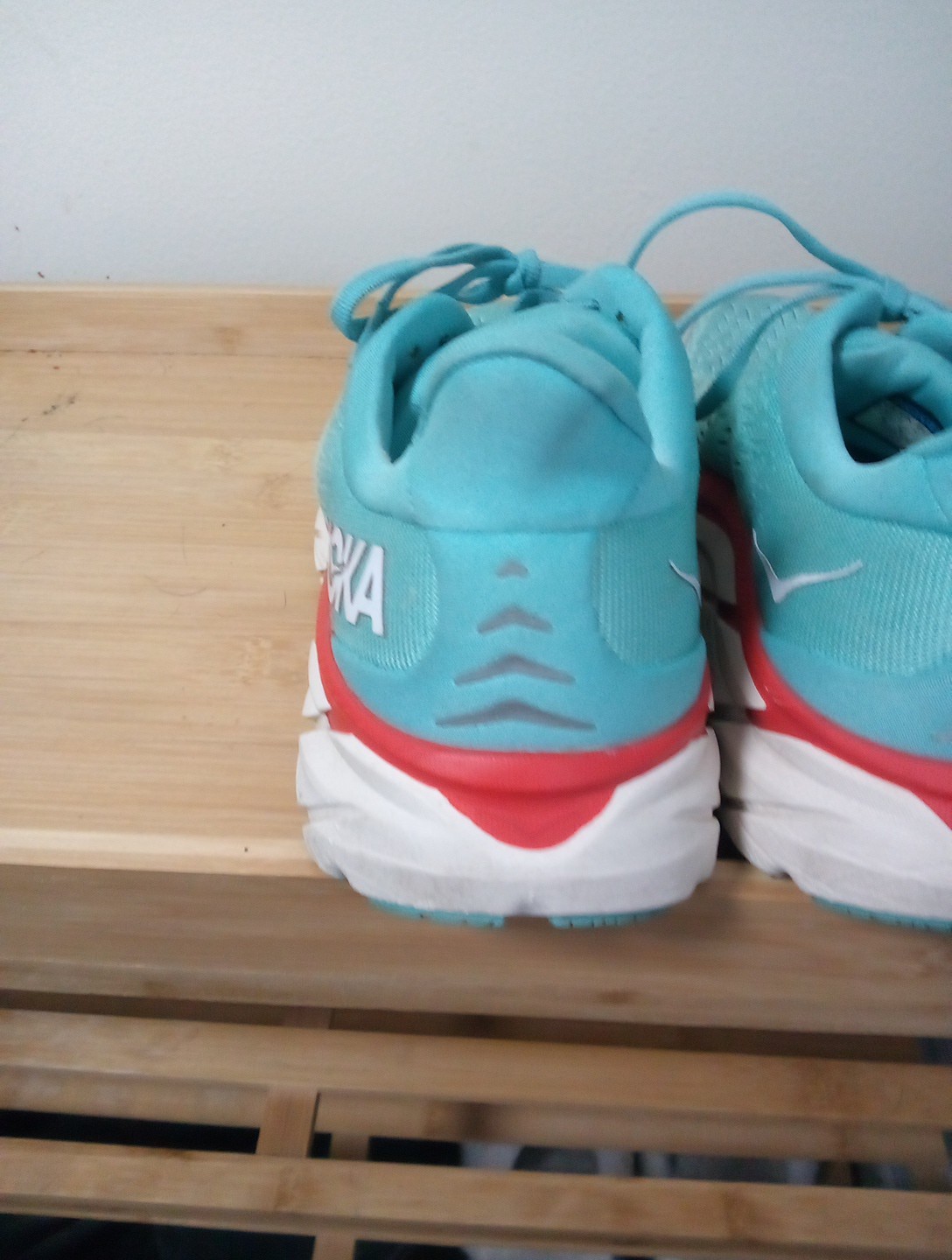 Hoka Womens 9.5 Light Blue Tennis Shoes.