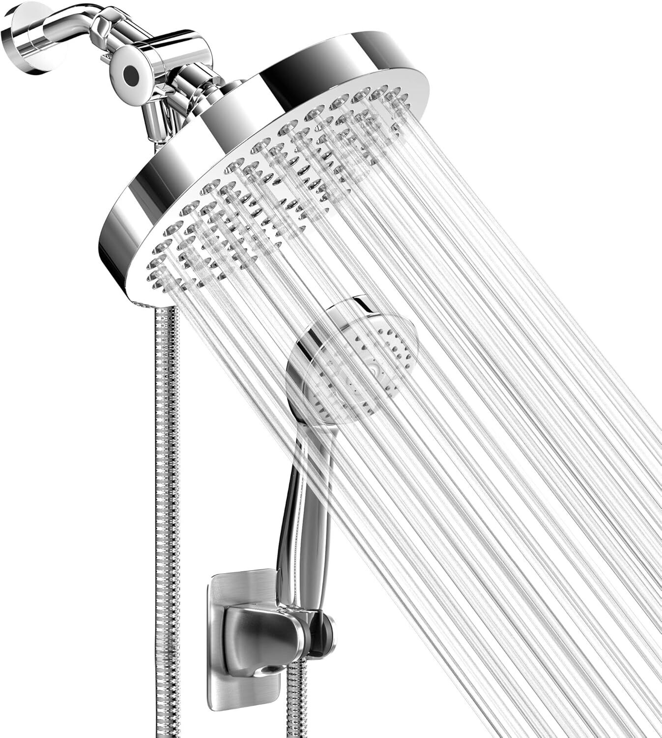 Combination Shower Head with Handheld, - Leak Proof Nozzle - General Purpose