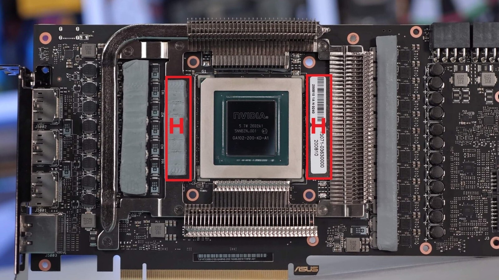 HS 20 W/mK Thermal Pad Set ASUS TUF RTX 3080 Custom