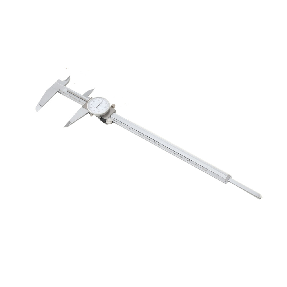 Stainless Steel Large Dial Caliper 12'' Shockproof Calipers Ruler With Case