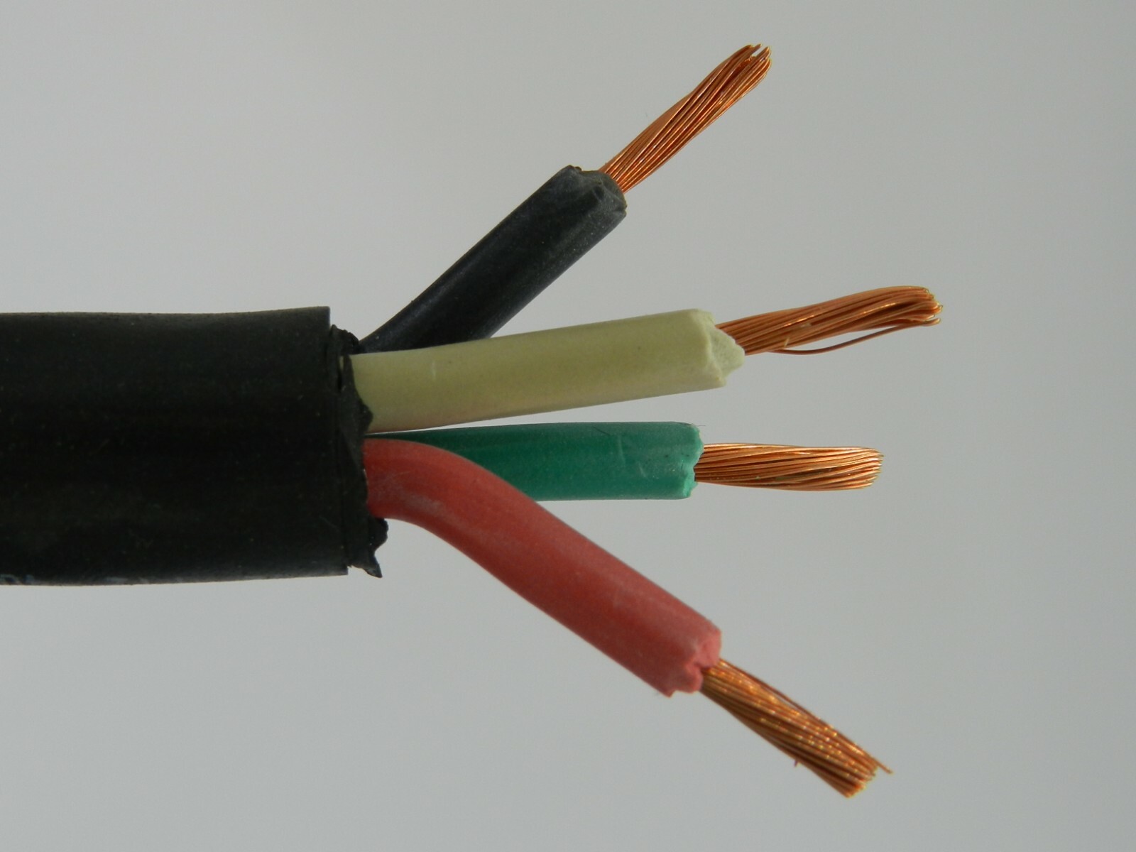 50 ft 4/4 SOOW SOO SO Black Rubber Cord Outdoor Flexible Extension Wire/Cable