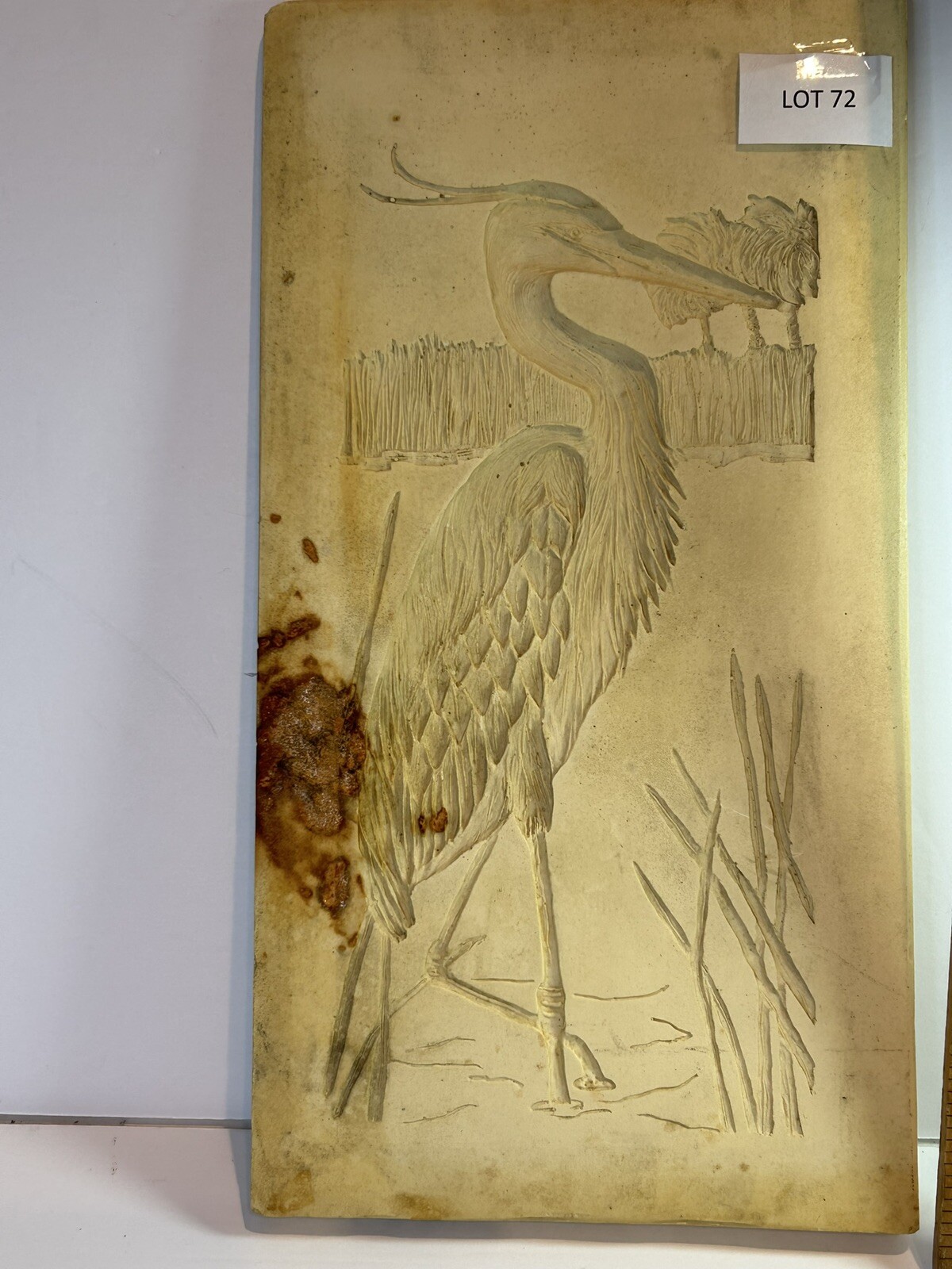 Egret paper casting mold for paper pulp, air dry clay and clay #72