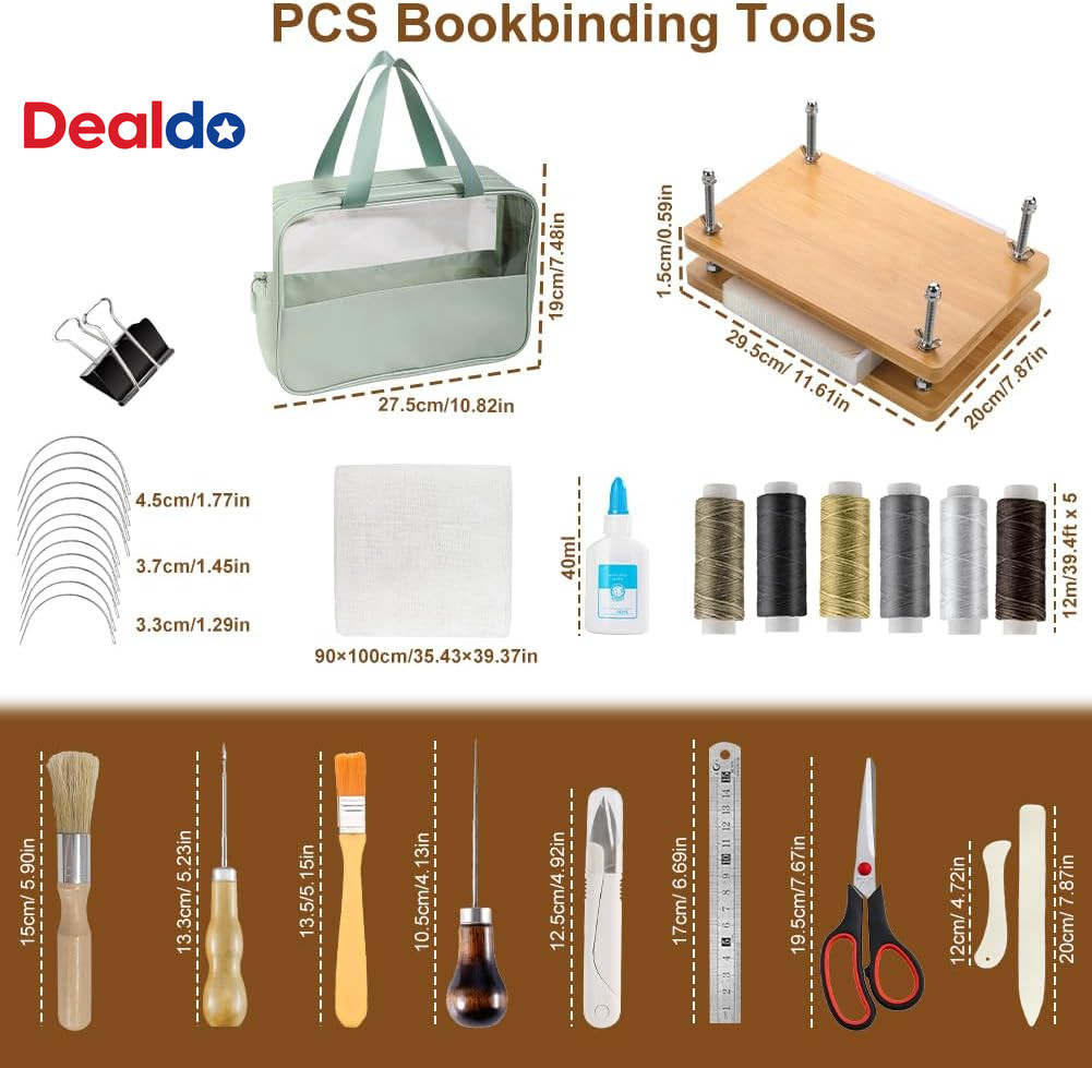 Book Binding Kits, Book Press, 11.6 X 7.8 Inch Bookbinding Tools Bookbinding Sup
