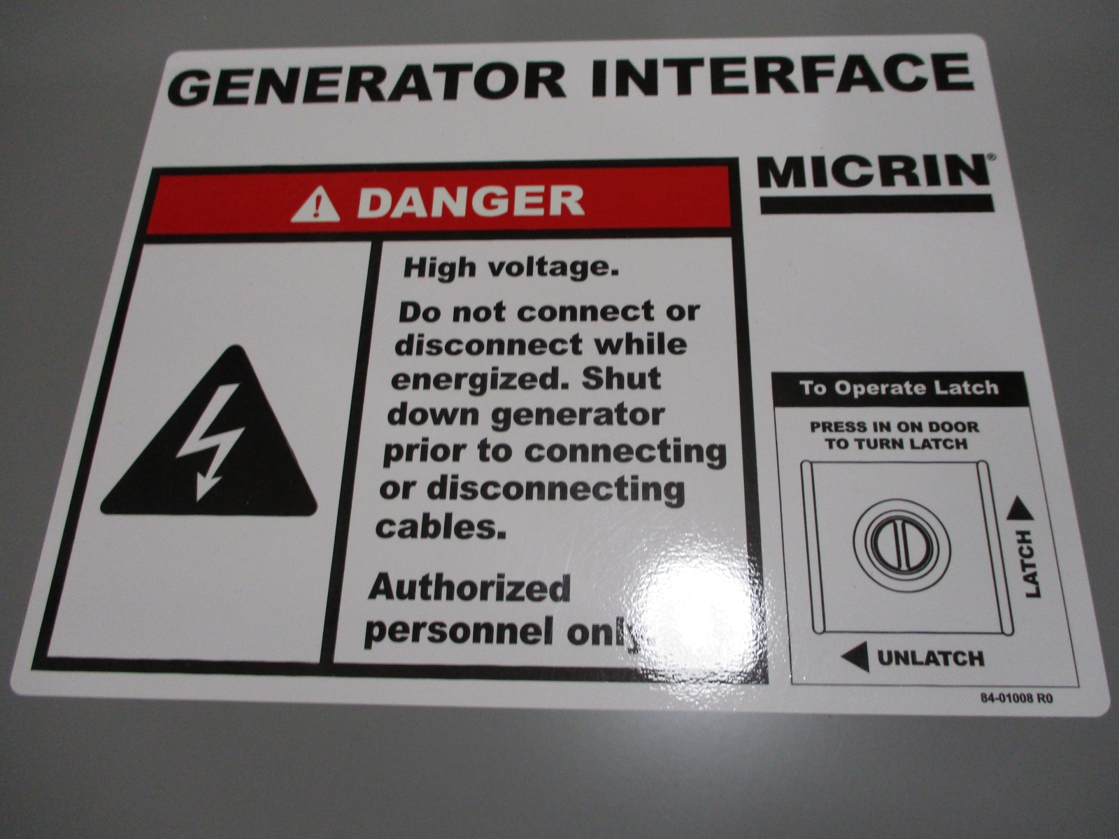 *NEW* COMMTECH / MICRIN MTC6003ESH GENERATOR INTERFACE PANEL
