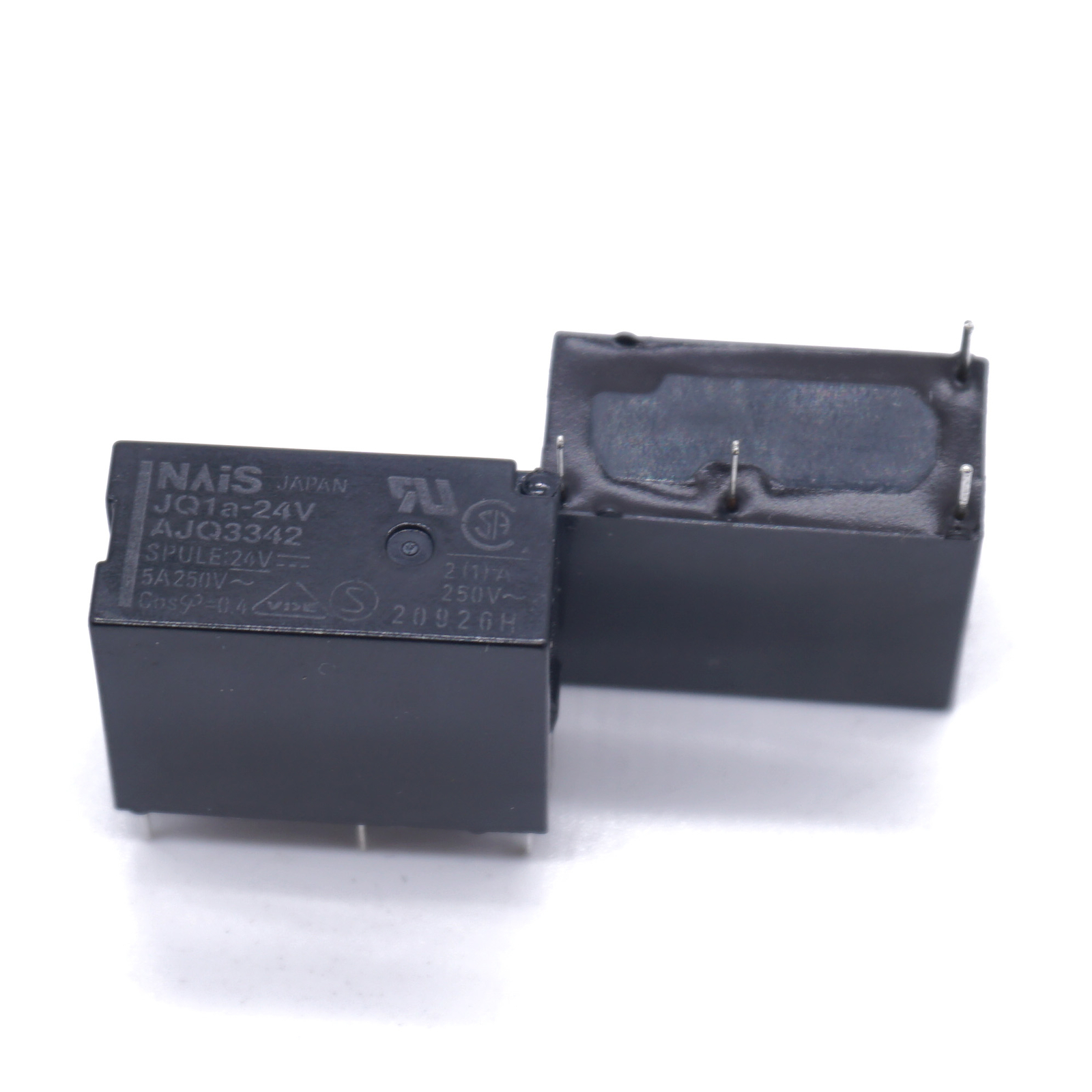 JQ1a-24V JQ1aP-B-24V-Y3 AJQ3342 NAIS Power Relay 5A 24VDC 4 Pin (Pack of 5)