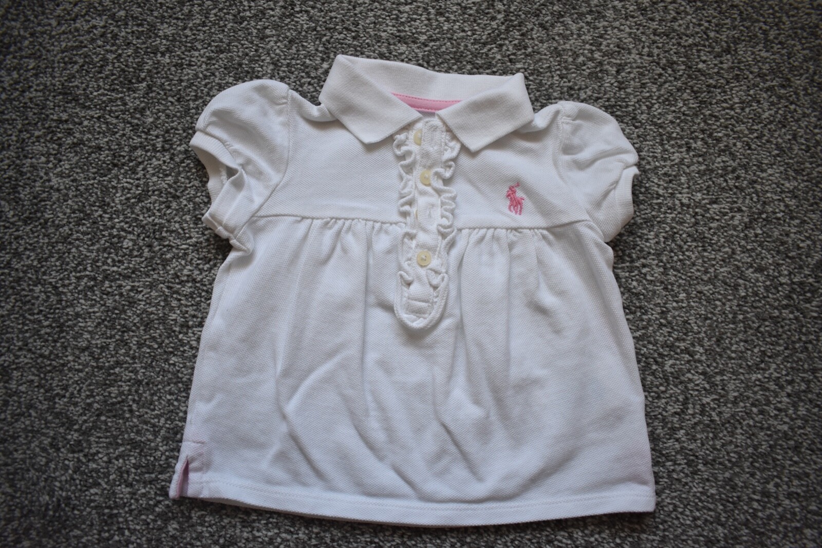 Ralph Louren Baby's White Polo Top Size 9 Months