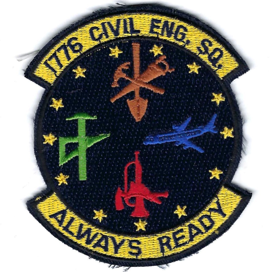 PATCH USAF 1776TH CIVIL ENGINEERING SQ CES ANDREWS AFB        JT30