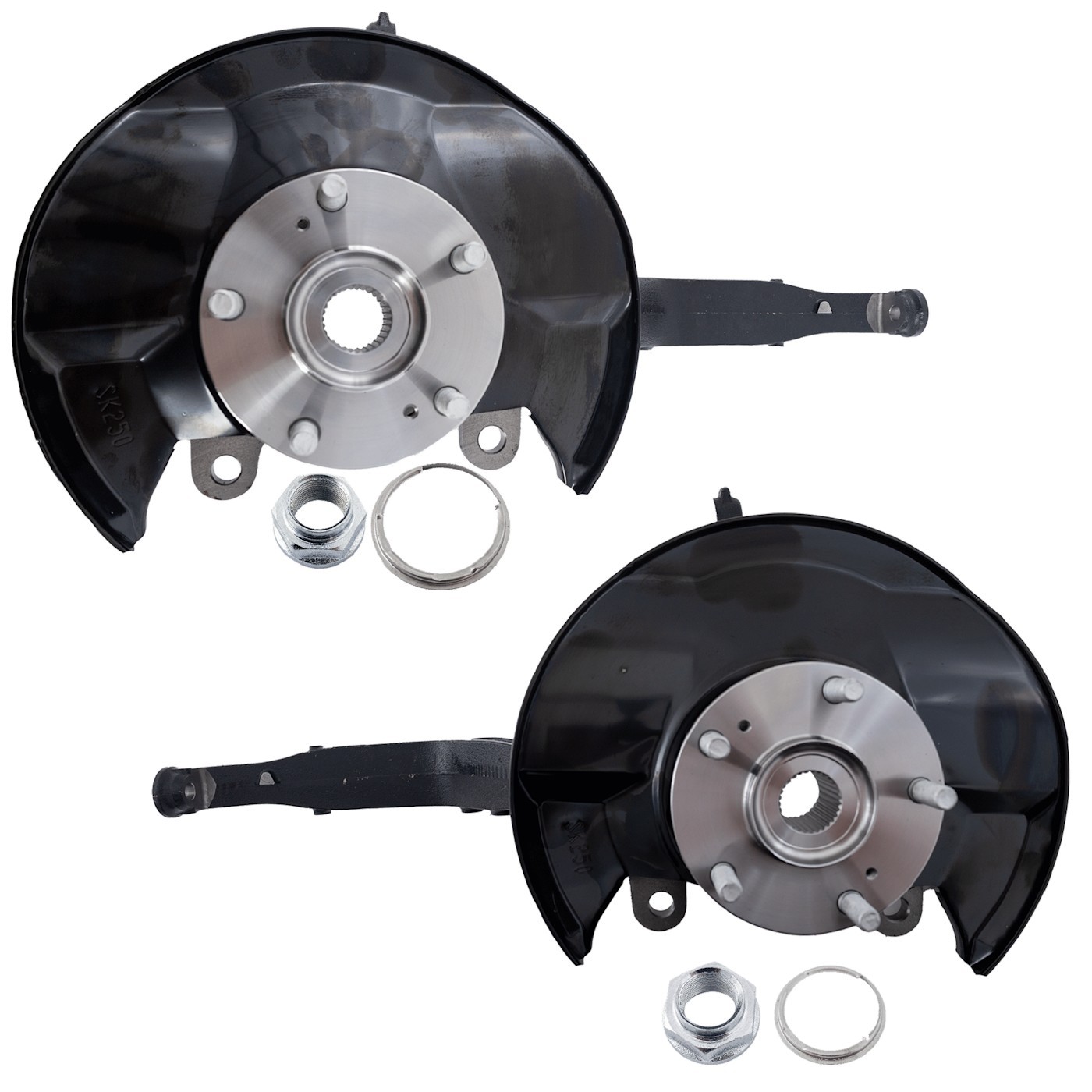 Set of 2 Knuckles Front Driver & Passenger Side Left Right for Crosstour Pair