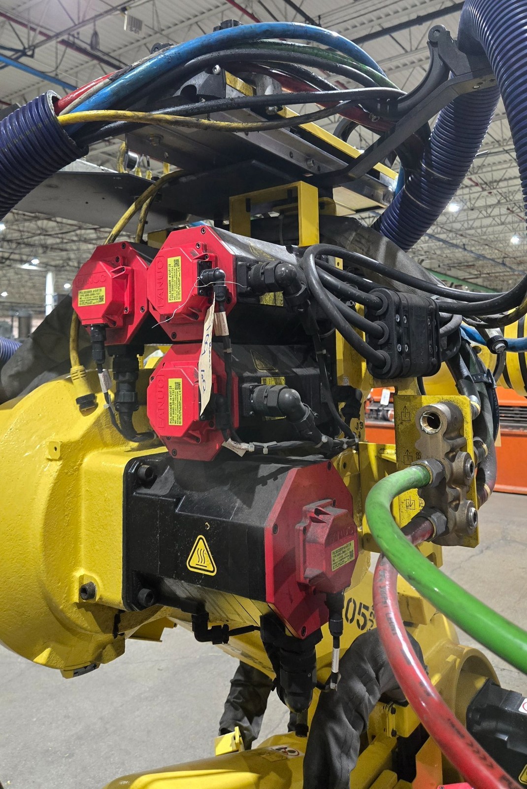 FANUC R-2000iB/210F Complete with R-30iB Controller & WTC Weld Controls USED