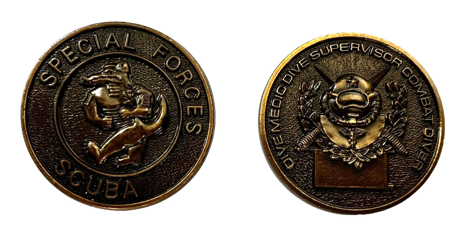 Army Special Forces SCUBA Combat Diver Challenge Coin #1 (Dive Medic Supervisor