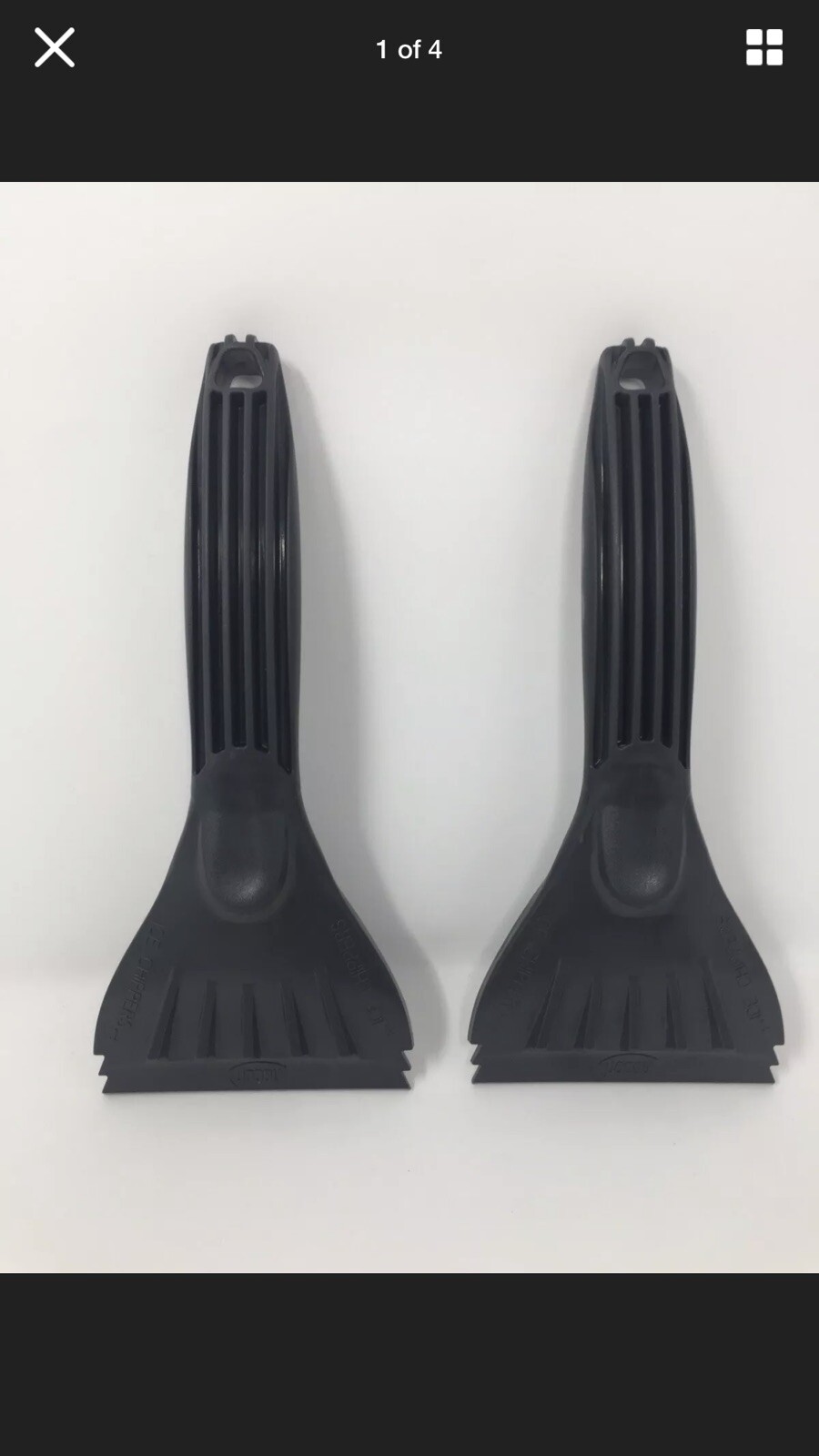 Lot 2 HOPKINS 16211 Ice Ripper Ergonomic  Scraper Color Gray