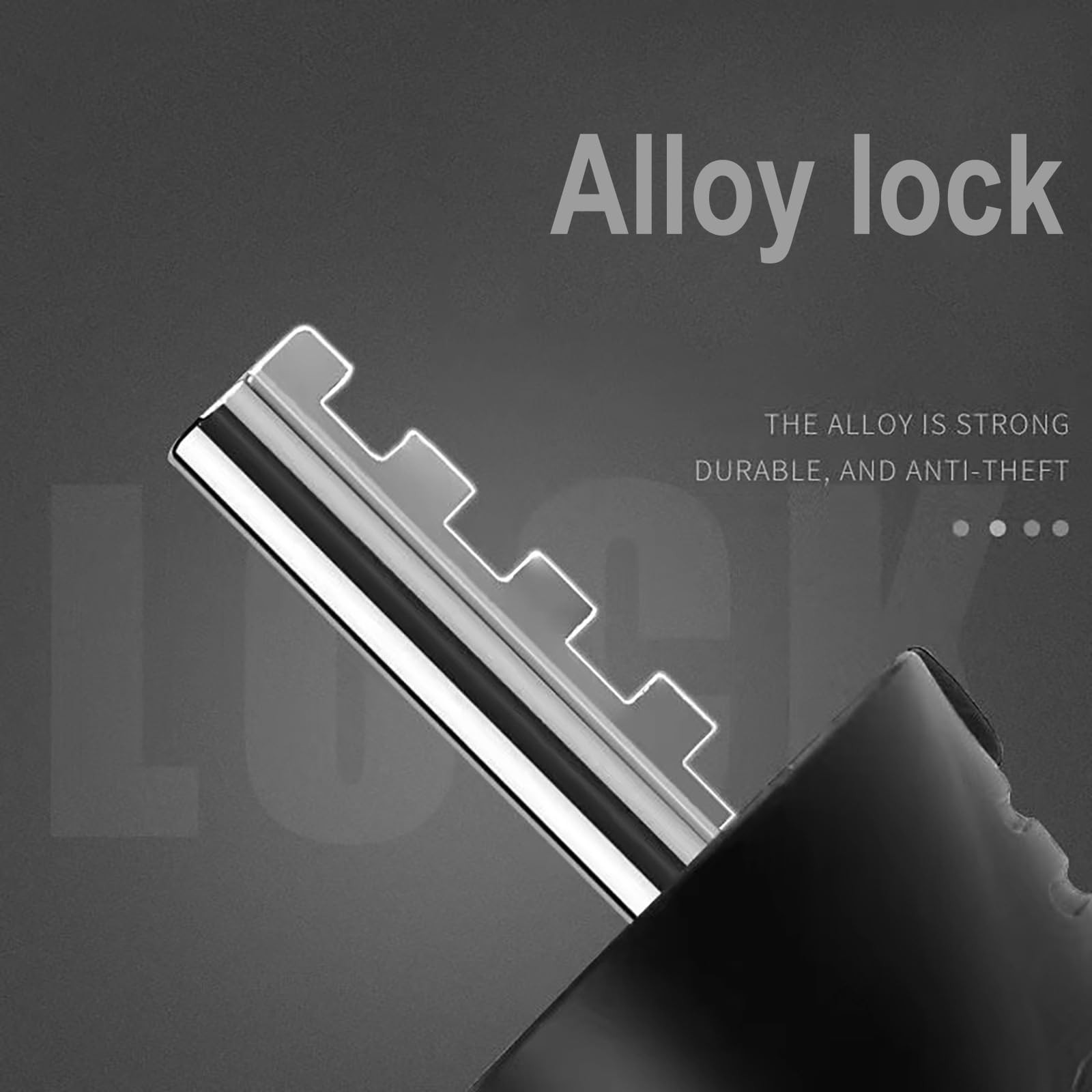 Bike Lock Cable, Heavy Duty Anti Theft Bicycle Lock Chain Portable Code Lock ...
