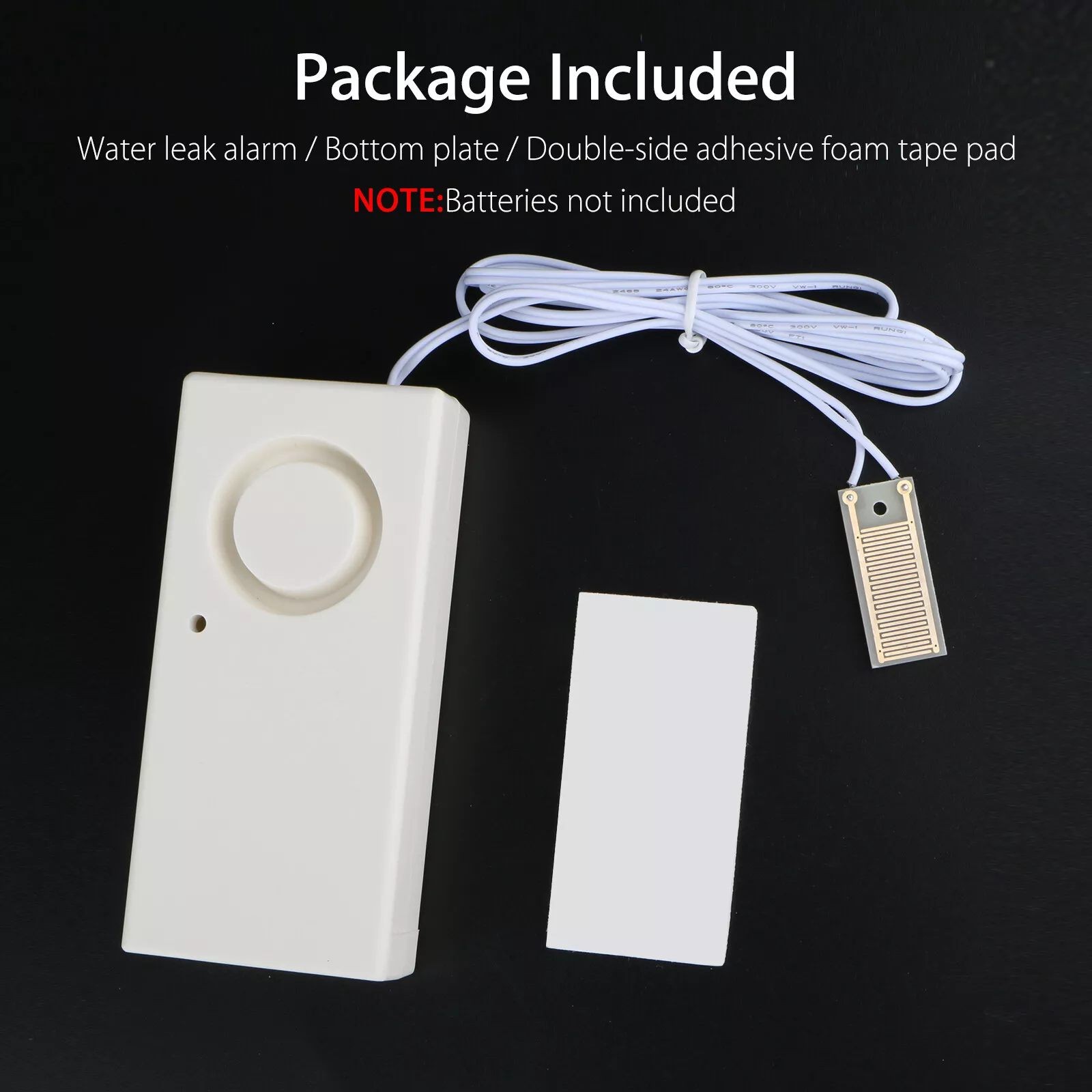 New Low-Cost Water Leak Alarm Flood Level Overflow Detector Sensor Security