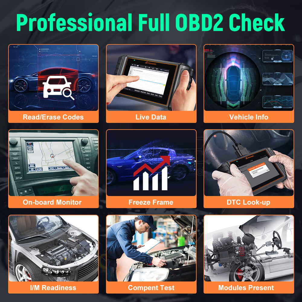 Foxwell NT706 Scanner Code Reader ABS SRS Engine Transmission Diagnostic Tool