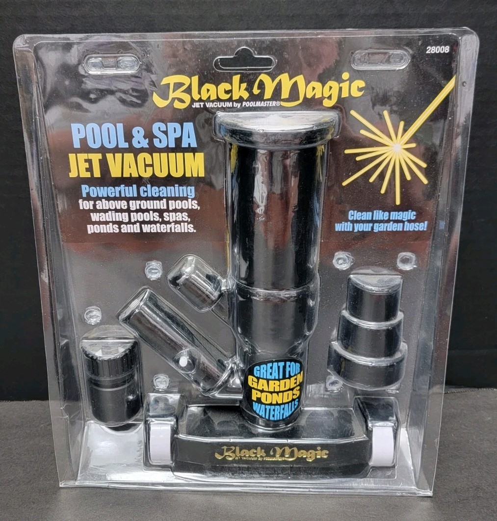 Poolmaster 28008 Black Magic Jet Spa and Swimming Pool Vacuum, Premier New