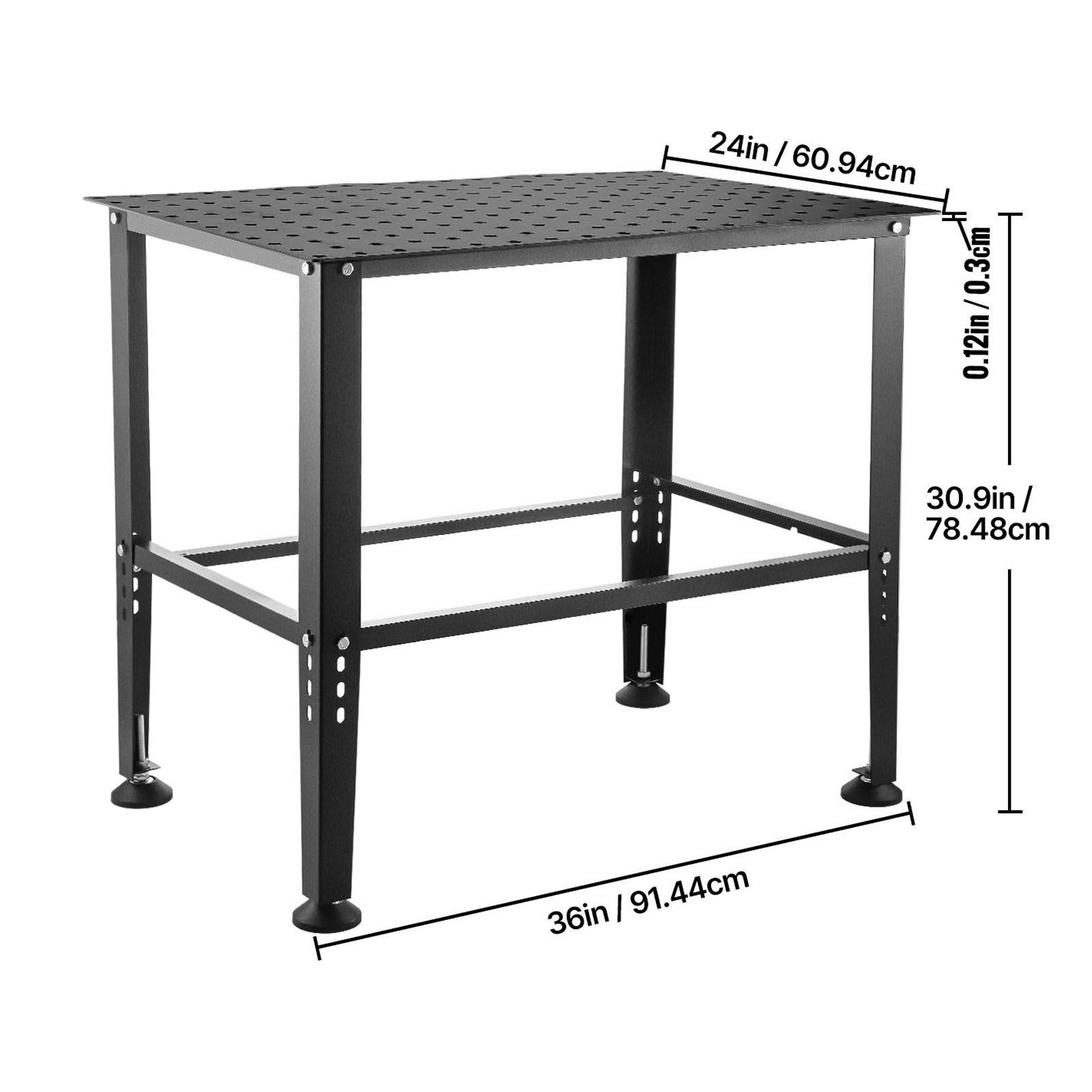 Welding Table 36" x 24", 800LBS Capacity Welding Workbench Table, Heavy - Duty