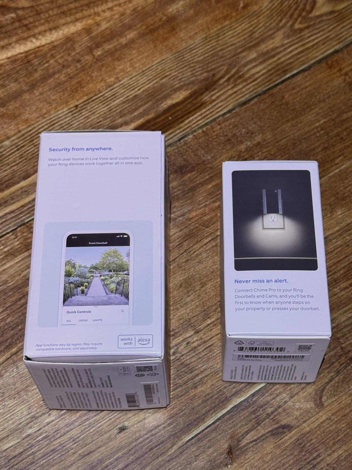 Ring Battery Doorbell Plus & Chime Pro Bundle, Motion Detection, Alexa