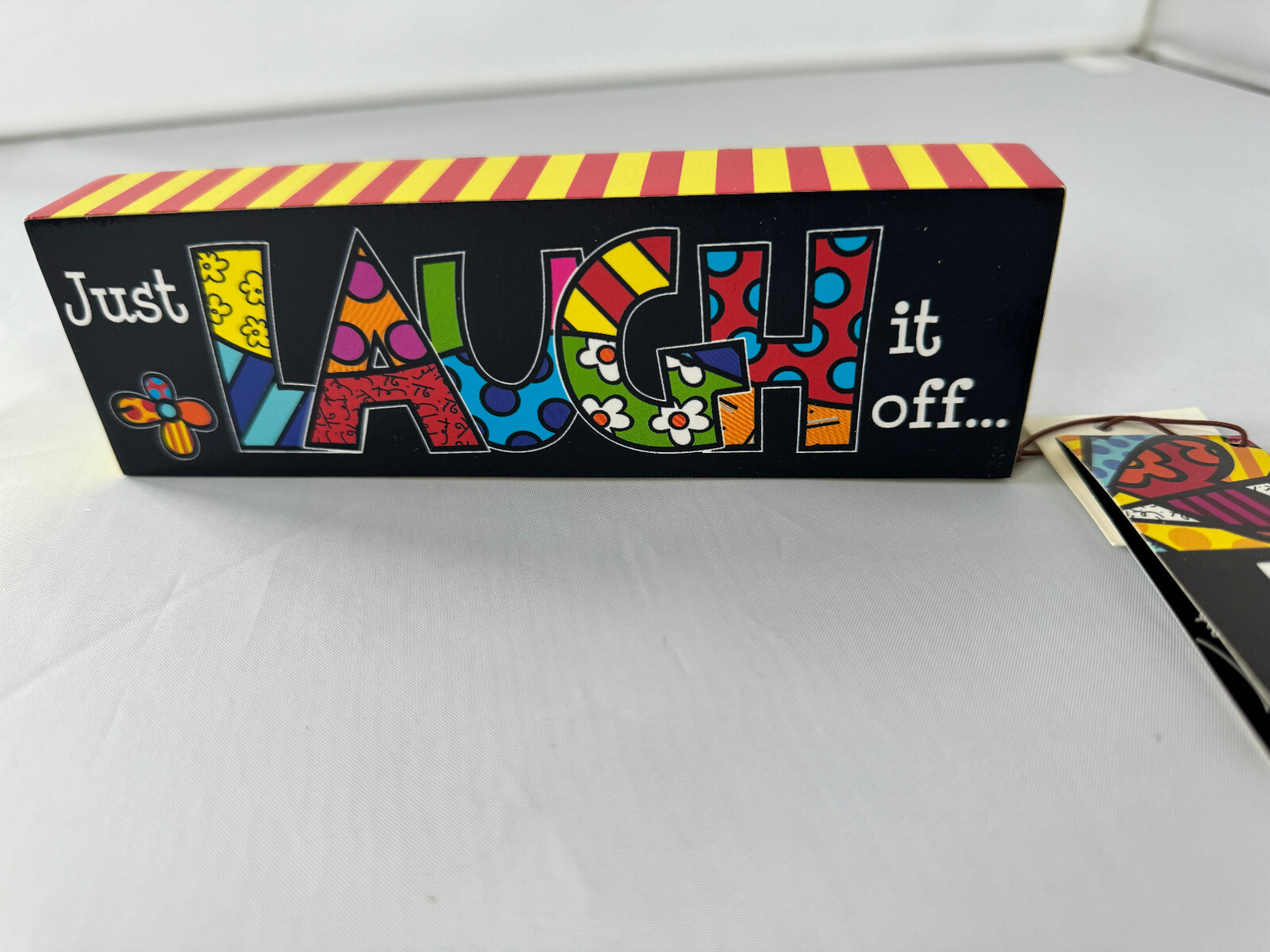 Britto Sentiment Desk Block – LAUGH ** NEW **