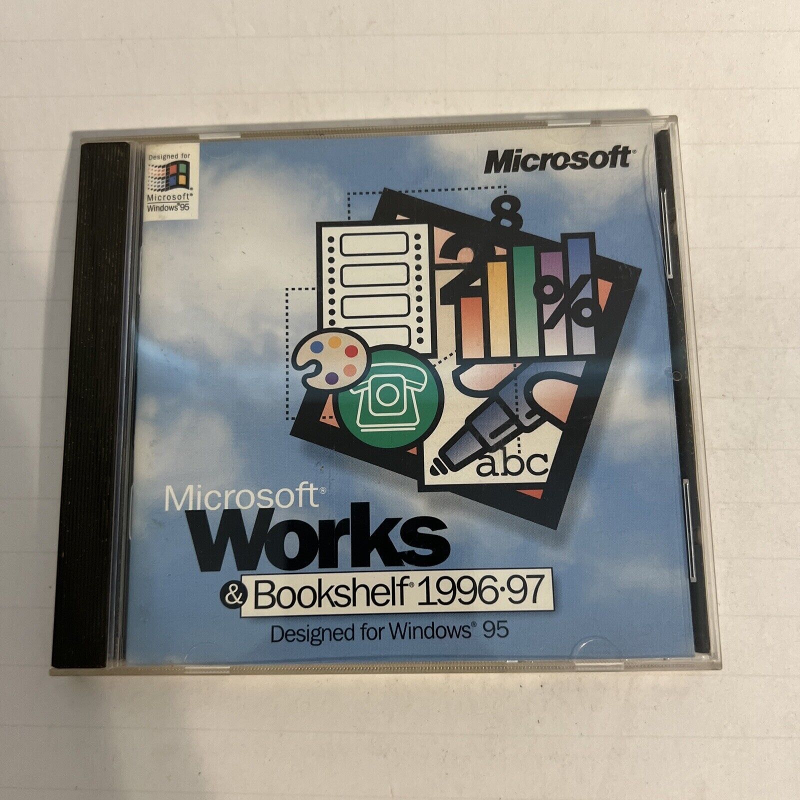 Microsoft Works & Bookshelf 1996-97 Cd