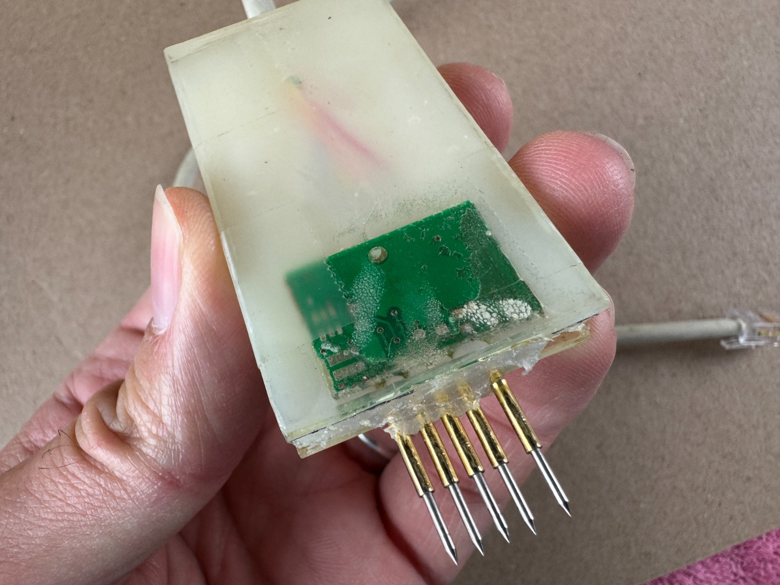 Adapter for Programmer for Microchip on Brewer Linak 4 Pedal