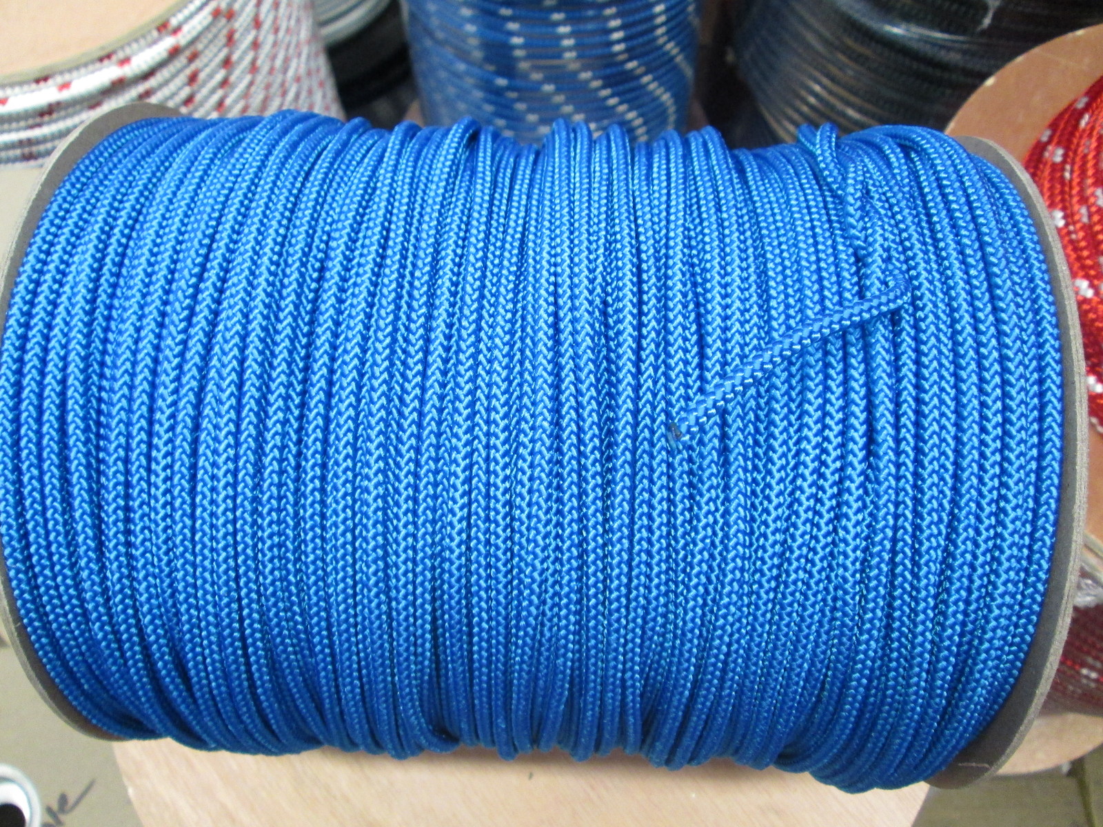 Gaff Hook Line,Diamond Braid 5/32"  X 50' BLUE POLYESTER ROPE MADE  USA