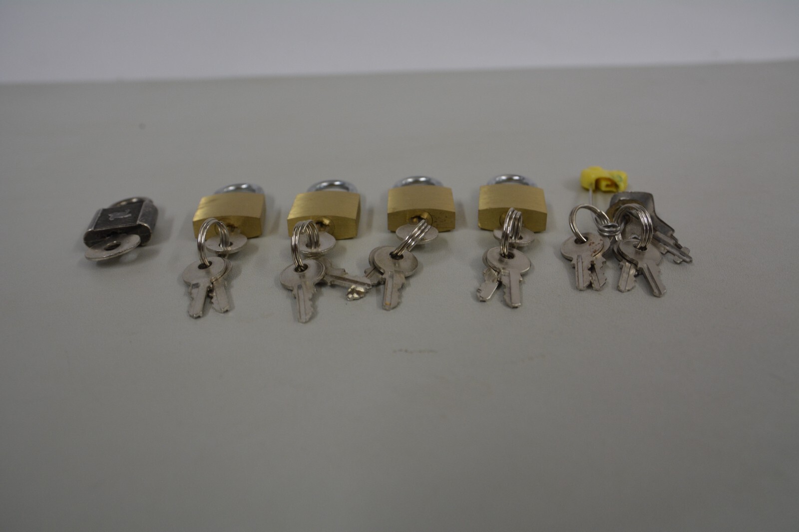 4 Mini Brass PadlockS WITH 3 KEYS , PLUS XTRA "Tiny Zipper Box Luggage "