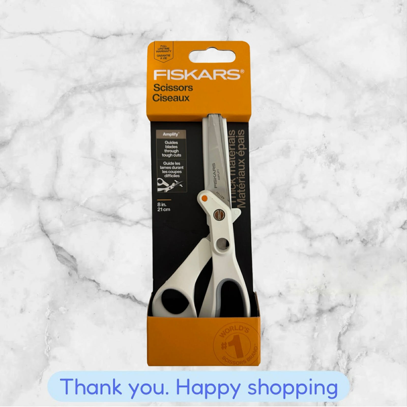 Fiskars Amplify 8 Mixed Media Shears Scissors BRAND NEW SHIPPING
