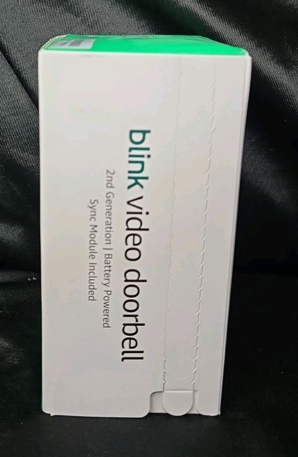 Blink Video Doorbell Battery 2nd Generation w/Sync Module Black - New