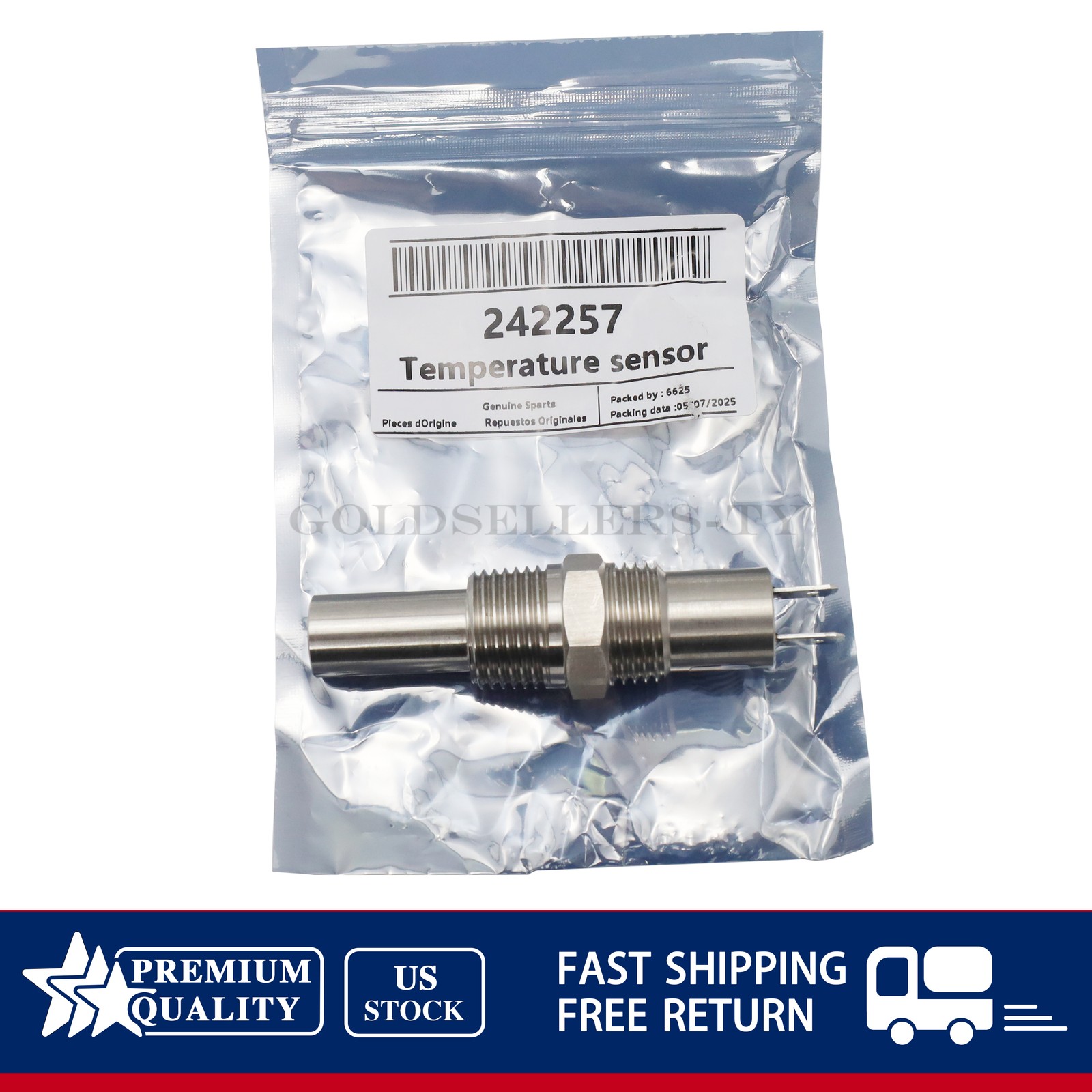 NEW For Sullair Air Compressor 242257 Temperature Switch US